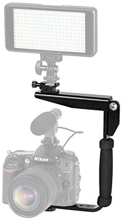 Rail de flash réglable et flexible en forme de E LS-36 pour tous les appareils photo et accessoires avec un filetage de raccordement de trépied ¼.