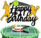 Tortenaufsatz für Tennisschläger / Ballspieler / Sport-Motto-Party, glitzernd, Schwarz