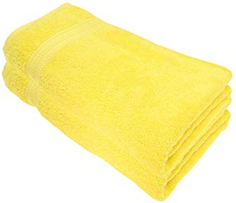 Julie Julsen Bio Badetuch-Set 2 STK. 100x150 Citrone 100% Baumwolle Frotte 550g/m²