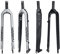 GGXX Fahrrad Starrgabel 26/27.5/29 Zoll 3K Vollcarbon Fahrrad Vorderradgabeln Scheibenbremse Hartgabel MTB Fahrradgabel FahrradzubehöR