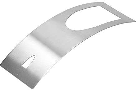 HERCHR portabottiglie per Vino in Acciaio Inox, Porta Bottiglie di Vino da Tavolo in Metallo, espositore per Bottiglie di Vino e liquori, Espositore per Vino a Forma di Curva per banconi da Cucina
