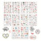 Vintage Wedding Guest Book Stickers 210 Motifs, Elegant Stickers for Wedding Photo Album Craft Gifts, Scrapbooking Stickers for Wedding Decoration with Sayings Love Heart Love