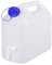 Jerrycanshop Jerrican en plastique (PEHD), 5 l, avec robinet, pour eau et nourriture, 5 l, en plastique (PEHD), sans BPA, naturel