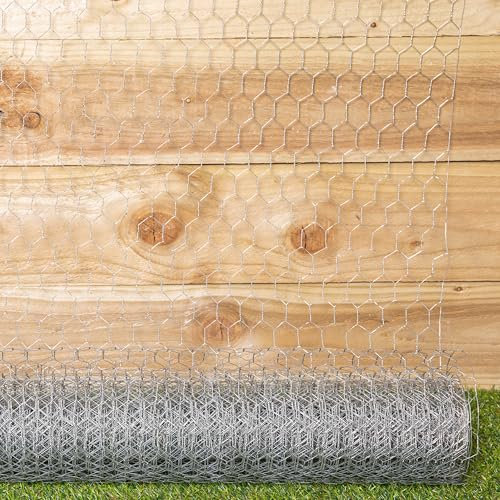 Samuel ALEXANDER 10m x 90cm x 25mm Galvanised Steel Chicken Garden Wire Netting/Fencing
