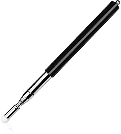 YATEICBC- 1 Pcs Bâton de pointage en acier inoxydable extensible, perche télescopique rétractable de 120cm pour enseignant tableau blanc pointeur de tableau noir pour présentations,formats,séminaires