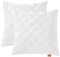 sleepling Kopfkissen Bambus 2er Set 80 x 80 cm, Bezug 100% Baumwolle versteppt mit 100% Viskose (Bambus-Zellstoff), 700 gr. Füllgewicht, Ökotex, waschbar, weiß