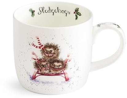Wrendale Designs - Christmas Collection Sledgehogs (Hedgehogs) Single Mug