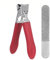 SG Nekoo Nail Clippers for Thick Nails Hard Fingernails and Toenails Cutter with File, Ultra Sharp Curved Splash Proof Trimmer for Adults Men Women Seniors (Mid-red)