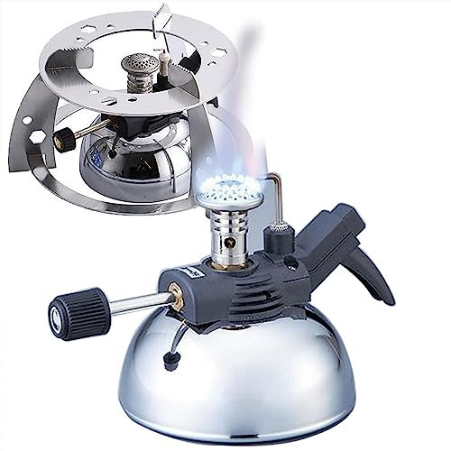 ZILOOK Bruciatore Bunsen Portatile, Bruciatore Bunsen Ad Accensione Elettronica, 1300°C, Mini Fornello da 36,5 G, Attrezzature per Laboratori Odontotecnici, per Riscaldamento/Cottura, Antivento