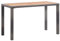 TJROO Gartentisch 123 x 60 x 74 cm Anthrazit & Braun PE Rattan & Stahl Großer Gartentisch Gartentisch Gartentisch Terrasse Outdoor Möbel für den Außenbereich Platzsparender Tisch Gartenmöbel