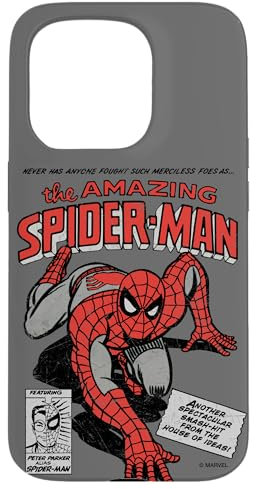 Hülle für iPhone 15 Pro Retro-Comiccover von Marvel The Amazing Spider-Man
