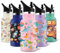 HoneyHolly Trinkflasche Edelstahl, 350ml BPA-frei Trinkflasche, kinder Auslaufsichere, Wasserflasche Vakuum Isolierte, mit Strohhalm Trinkflasche Sport für Fahrrad, Sport, Yoga, Camping, Schule