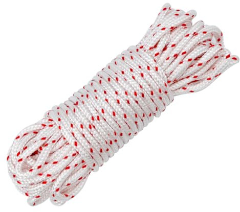 LICQIC 10 Mètres Cordon de Traction pour Corde de Démarrage Corde Lanceur Tondeuse Corde de Rechange pour Démarreur pour Tondeuse à Gazon Tronçonneuse