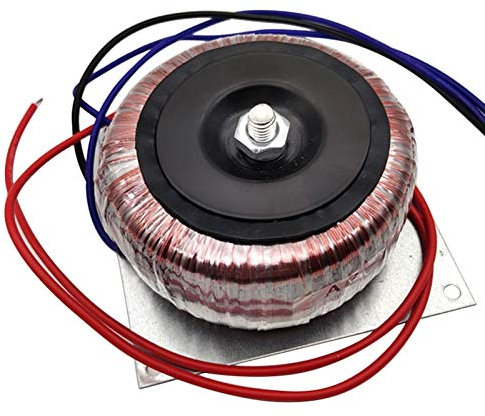 Blmirror Transformador Toroidal de Cobre de 15 V Doble Fuente de AlimentacióN Transformador de Bucle de Fuente de AlimentacióN Doble para Amplificador de Potencia