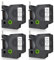 DOREE D1 45013 Kompatibel mit Dymo D1 Label tape 12mmx7m Schwarz auf Weiß UV-beständiges kunststoff etikettenband D1 45013 Kompatibel mit Dymo LabelManager 160 210D 360D 420P PnP 500TS (4er Pack)