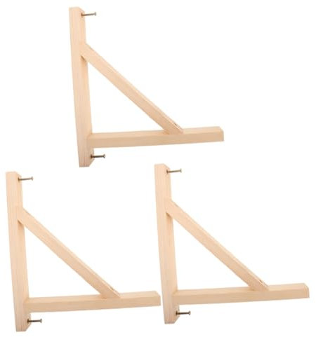 Artibetter 3stücke Holzhalterungen Für Schwebende Regale Winkelhalterungen Wandhalterungen Für Regale Dreieckige Halterungen Wandhalterungen Halterungen Für Schwebende Holzregale Regalträger