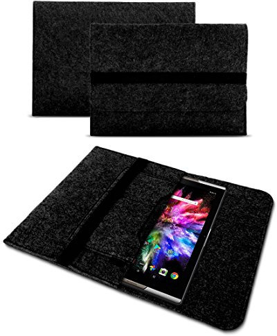UC-Express Sleeve Hülle aus Filz - kompatibel mit XP-Pen Magic Drawing Pad - Schutz für Dein Grafik Tablet - Schutzhülle Nachhaltig, Tasche leicht & funktional für den Alltag, Farbe:Dunkel Grau