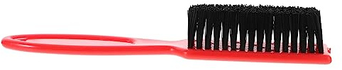 HAPINARY Bartpflegebürste mit Nylonborsten und Abs Griff Komfortabler Kontakt Rotes Design zur Effektiven Haar und Bartreinigung für Friseursalon und Persönlichen Gebrauch