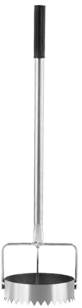 Raypontia Perforatrice de Film de paillage 13,5 cm avec poignée rétractable 44-75 cm Outils de creusage de Trous pour, Outils de Jardinage pour pelouse, légumes, Plantation, serres, tête en