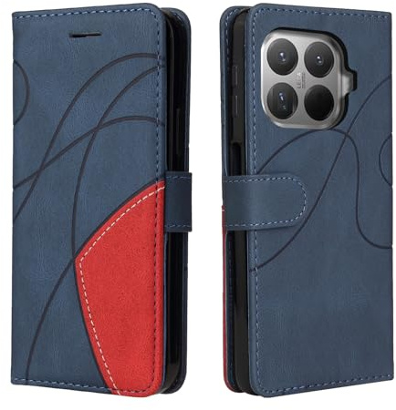 CXTcase Handyhülle für Xiaomi 15T Pro, Flip PU Lederhülle Cover, Klapphülle mit Ständer, Modisch Flip Case für Xiaomi 15T Pro Handytasche Schutzhülle, Blau