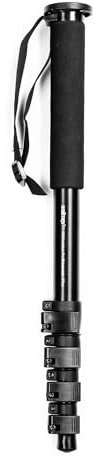 Walimex FT-1502 Pro Einbeinstativ 177 cm, robustes Fotostativ aus Aluminium, Kamerastativ mit 10 kg Traglast, Stativ für DSLR, DSLM und Kompaktkameras, inkl. Transporttasche