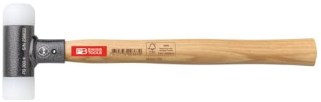 PB Swiss Tools Rückschlagfreier Hammer, mit Nylon-Einsätzen, Hickory-Stiel, 27 mm