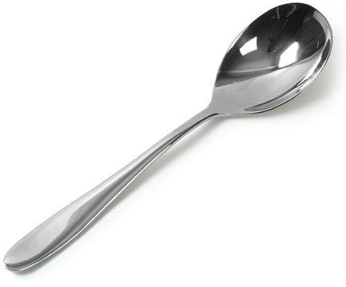 Genware Saffron Cutlery Table Spoons - Pack of 12 | Stainless Steel Table Spoons, Saffron Cutlery