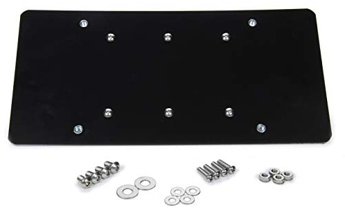 Rugged Ridge 11238.07 License Plate Mounting Bracket for Hawse Fairlead