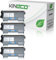 Kineco 4 Toner kompatibel für Brother TN2010 TN-2010 für Brother DCP-7055 W, DCP-7057, HL-2130 R, HL-2132 R, HL-2135 W, Schwarz je 3.000 Seiten