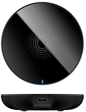 Goobay 59877 Qi Ladegerät für drahtloses Laden induktive Ladeplatte mit 5W, schwarz