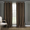 Duck River Textile Daenerys Faux Silk Grommet Top Window Curtain 2 Panel Set, 38 X 96, Brown
