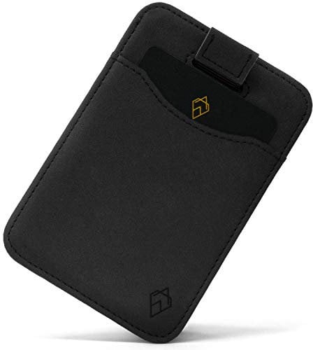 AKIELO Porte Cartes RFID Blocage avec Coffret Cadeau – Porte Cartes Compact et Fin – Portefeuille Homme Minimaliste (Charlie - Édition Noir)