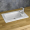 Self Rimming Inset Rectangle White Bathroom Basin Sink 560mm x 340mm PARLA | Easy Install Basin with Overflow