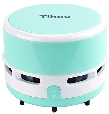 iSuperb Mini Staubsauger Tischstaubsauger Kabellos Klein Handstaubsauger Sweeper Staub Reiniger für Tisch, Zuhause, Büro, Auto/Desktop Vacuum Cleaner/Batterie Nicht Enthalten (Blau)
