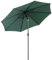 Outsunny Sombrilla de Jardín Ø295x250 cm con Manivela Parasol Exterior con Mecanismo de Inclinación y Poste Desmontable de Metal para Terraza Piscina Patio Verde