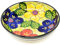 Verano Spanish Ceramics Classic Spanish Hand Painted Decorative Floral Pattern Serving Dishes Food Bowls - 26cm Floral