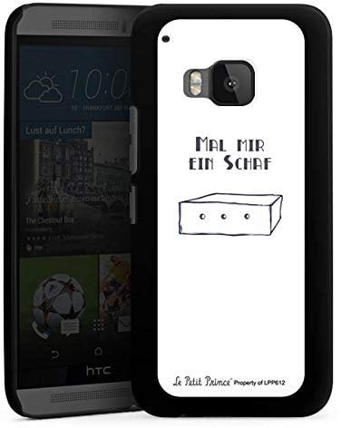 Hard Case kompatibel mit HTC One M9 Schutzhülle schwarz Smartphone Backcover Offizielles Lizenzprodukt Kinderbuch Der Kleine Prinz