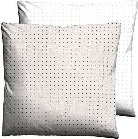 biberna 0636047 Mix & Match Kopfkissenbezug Mako-Baumwoll-Satin 1x 40x40 cm, taupe