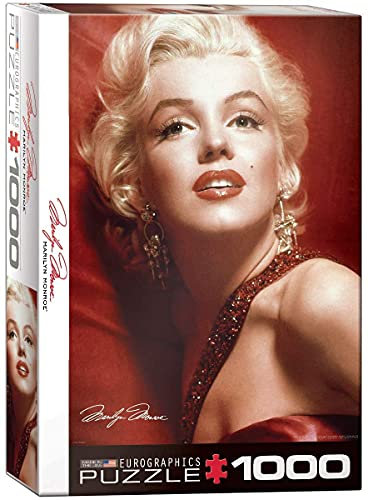 empireposter Marilyn Monroe in Rot - 1000 Teile Puzzle im Format 68x48 cm