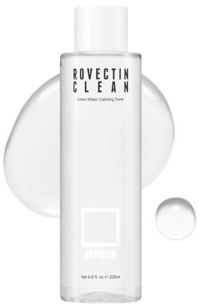 ROVECTIN Beruhigender Lotus-Wassertoner – pH4.7 Extra beruhigend und feuchtigkeitsspendend für Problempflege | 40% Lotusblütenextrakt zur Reinigung | Hyaluronsäure, alkoholfrei, vegan, K-beauty (200