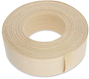 WoodPress® 30 mm echte Ahornholz-Bügelkante – 7,5 m Rolle – vorgeklebtes Holzfurnierband für einfache Selbstmontage – deckt den Rand einer Standard-MDF-Platte ab