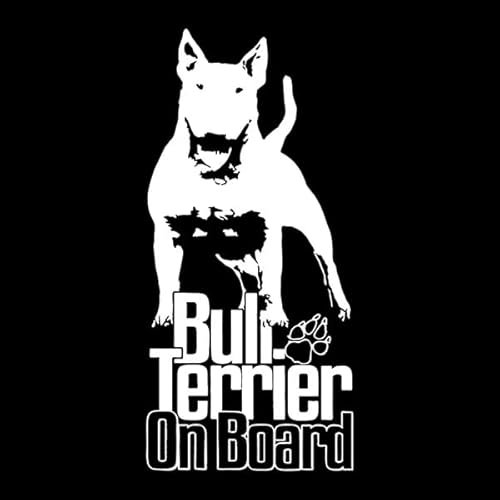 myrockshirt Bullterrier onboard Hunde Aufkleber Sticker 15cm Aufkleber Sticker Autosticker Autoaufkleber freie Farbwahl