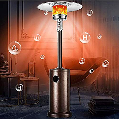 Outdoor Patio Heater, Gas Standing Heater, Adjustable Height, Triple Protection, Quiet & Fast Umbrella Heater for Commercial Indoor Home Garden,Natural Gas