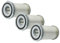 vhbw Filterset 3x Staubsaugerfilter kompatibel mit AEG Minion ATI 7610, 6730, 6750, 6755, 6756, 6757, 7625 Staubsauger - Abluftfilter, Weiß