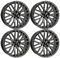 4x MB Design Felgen KV4 7.5Jx18 ET45 5x112 Mattgrau kompatibel mit VW Beetle T4 Caddy E-Golf EOS Golf ID.3 Jetta Passat Sharan Tigua