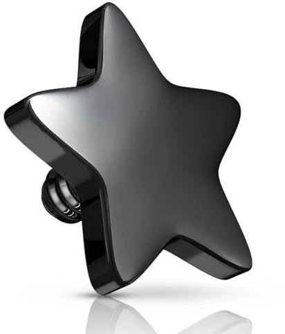 Inoki - Étoile titane noir pour tige 1.2mm vis interne ou micro-dermal