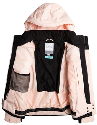 Roxy Fille Jetty Girl Jk Jacket, TRUE BLACK LLUVIA RG, 8 Ans EU
