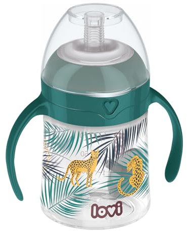LOVI 35/366-Jungle Vibes Becher 150 ml mit beschwertem Strohhalm