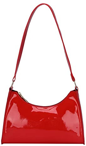 AMZLORD Pendeltasche, PU-Leder, elegante Damen-Geldbörse, einfarbig, tragbar, exquisit, lässig, helles Gesicht for Wochenendreisen