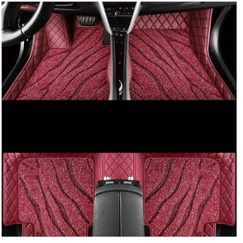 Antirutschmatte Auto Auto-Fußmatten Für Toyota Für Verso Für 2004 2006 2008 2009 Auto-Innenschutz-Styling Fußteppich Fußmatten Auto (Color : Claret 2)